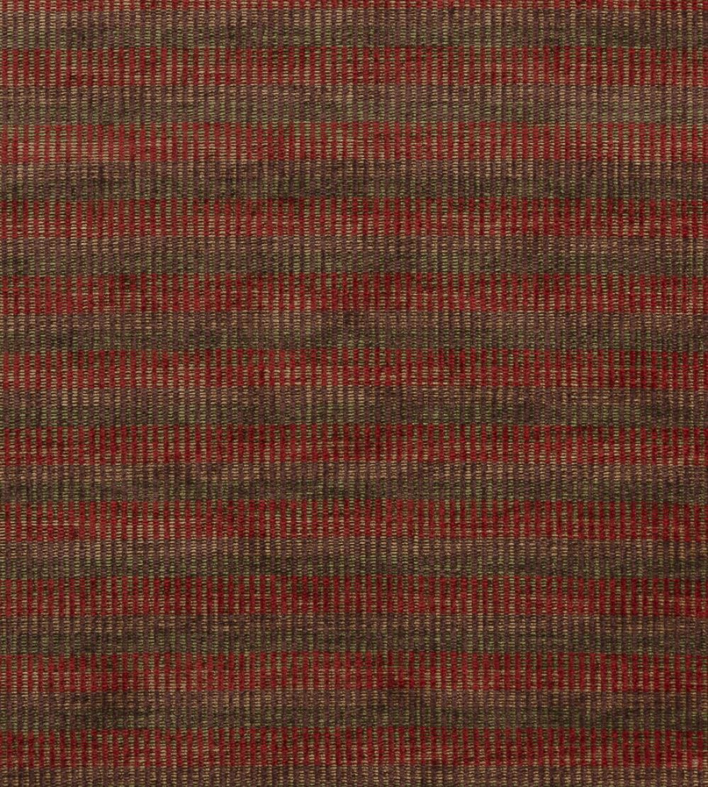 Rattan Chenille Fabric by Mulberry Home Red/Green