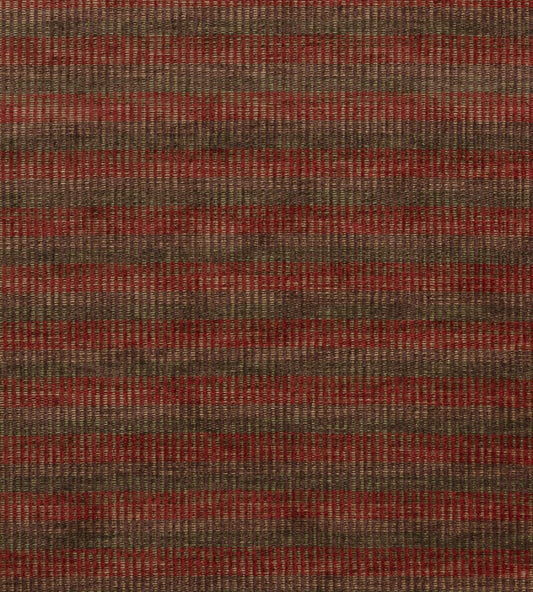 Rattan Chenille Fabric by Mulberry Home Red/Green