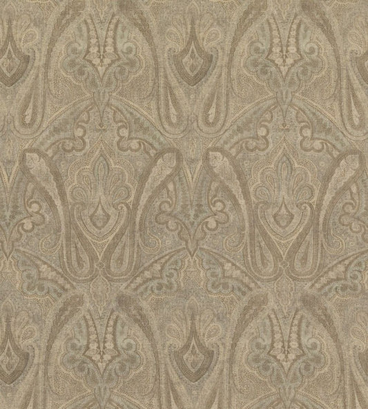 Canvas Paisley Fabric by Mulberry Home Mineral