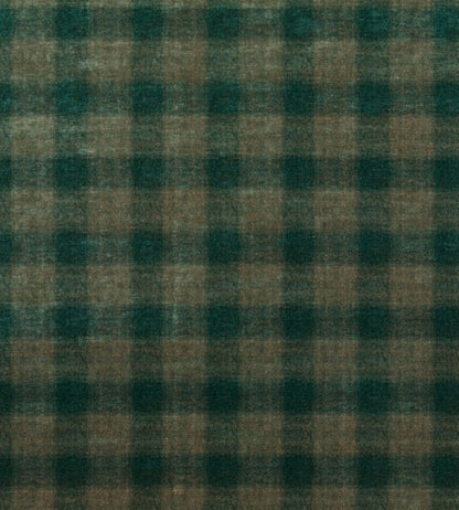 Highland Check Fabric by Mulberry Home Teal