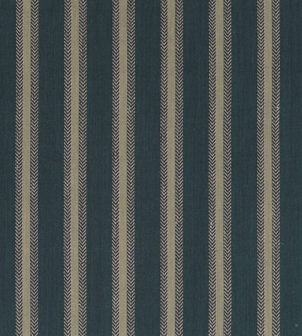 Chester Stripe Fabric by Mulberry Home Teal
