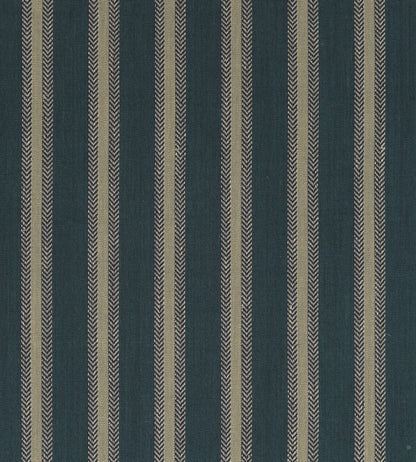 Chester Stripe Fabric by Mulberry Home Teal