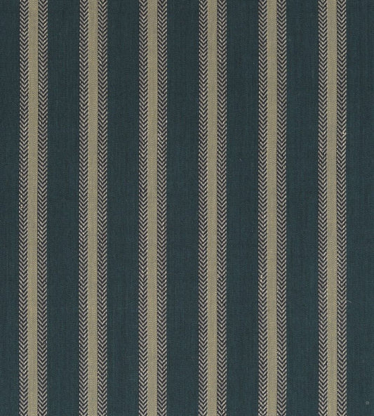 Chester Stripe Fabric by Mulberry Home Teal