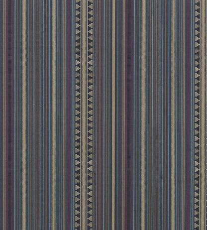 Pageant Stripe Fabric by Mulberry Home Teal