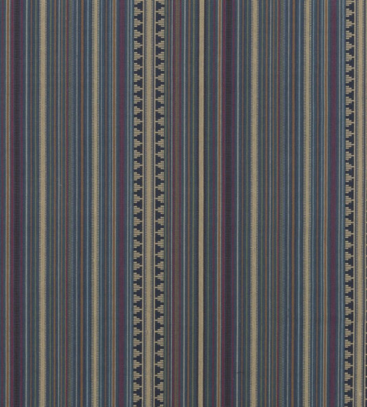 Pageant Stripe Fabric by Mulberry Home Teal