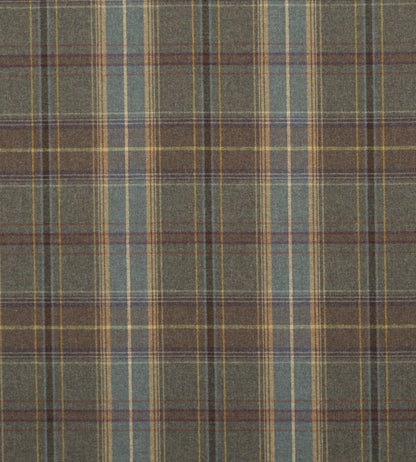 Shetland Plaid Fabric by Mulberry Home Heather