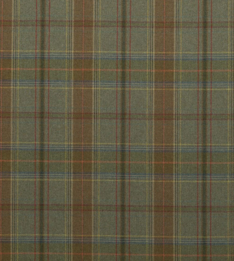 Shetland Plaid Fabric by Mulberry Home Lovat