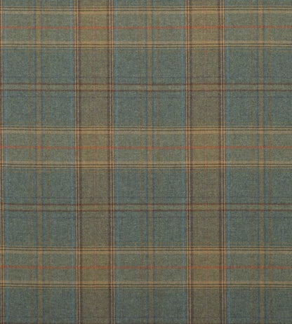 Shetland Plaid Fabric by Mulberry Home Teal