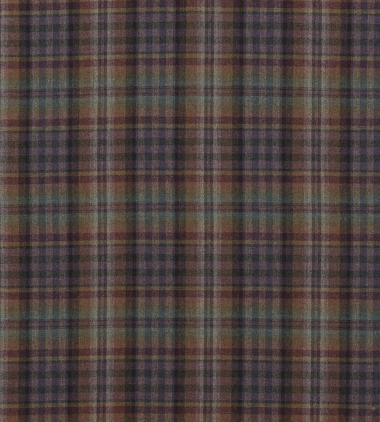 Nevis Fabric by Mulberry Home Teal/Sienna/Mauve
