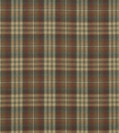 Nevis Fabric by Mulberry Home Red/Green
