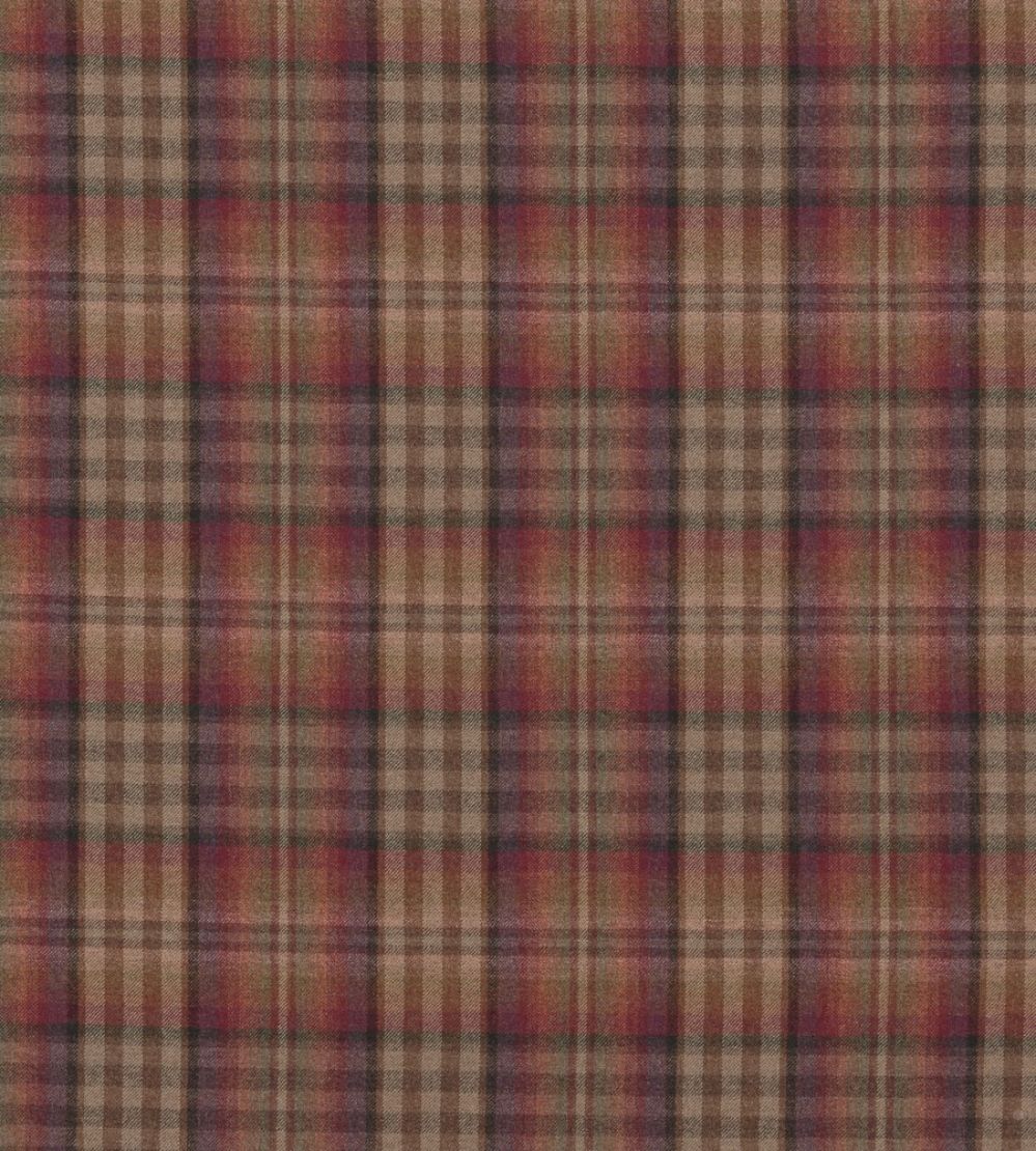 Nevis Fabric by Mulberry Home Russet/Mauve