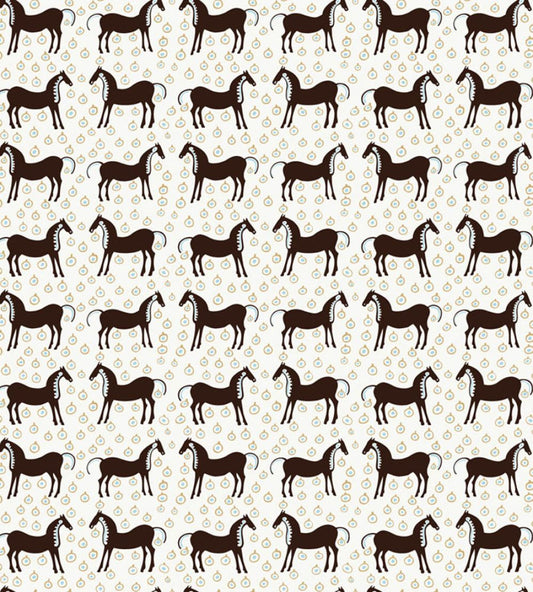Musta Tamma Wallpaper by Marimekko Black/White
