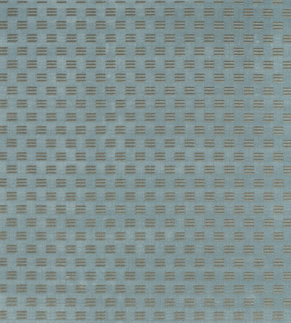 Mustak Fabric by Zoffany Wedgwood Blue / Silver