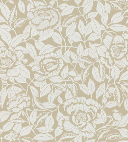 My Peony Garden Wallpaper by Langelid Von Bromssen Chalk White