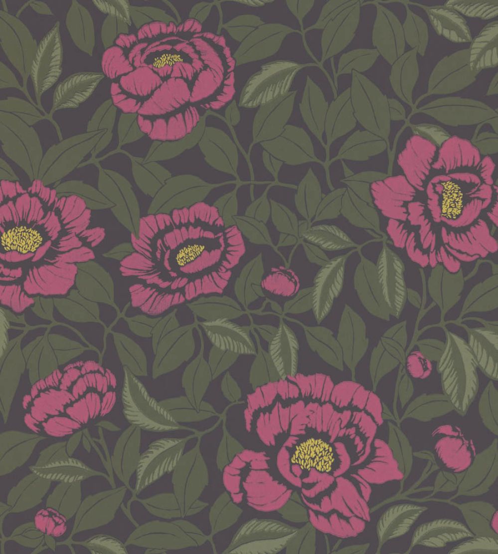 My Peony Garden Wallpaper by Langelid Von Bromssen Pink