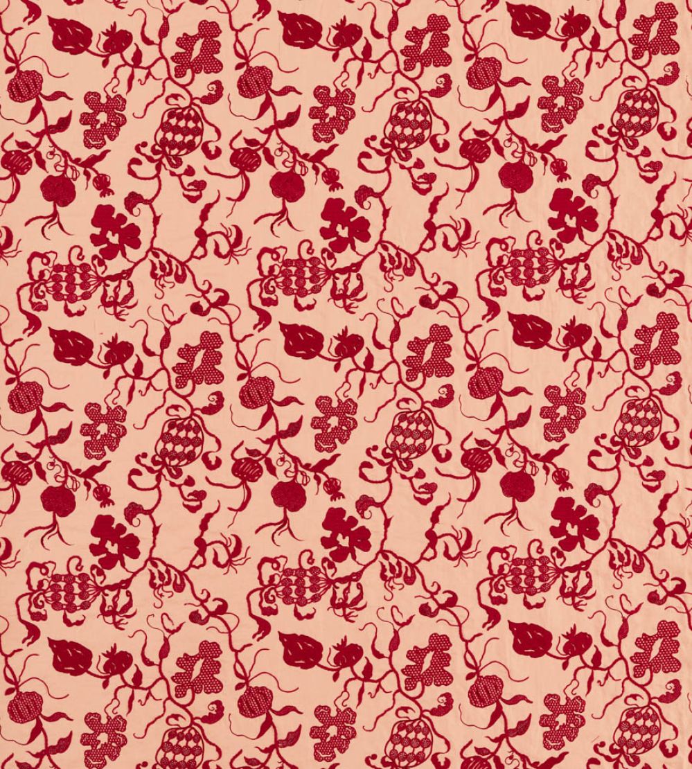Mydsommer Pickings Fabric by Sanderson Conch/Madder