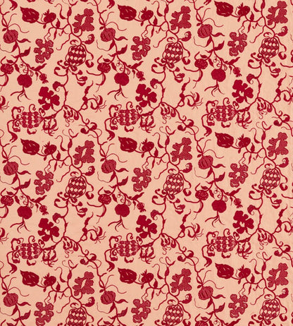 Mydsommer Pickings Fabric by Sanderson Conch/Madder