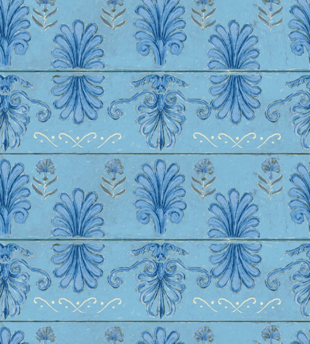 Mykonos Villa Wallpaper by MINDTHEGAP Azure