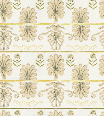 Mykonos Villa Wallpaper by MINDTHEGAP Taupe