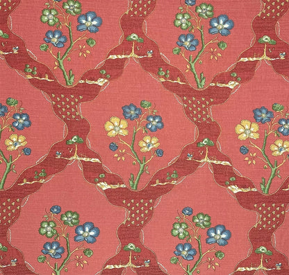 Myrtil Toile Brique fabric by Charles Burger