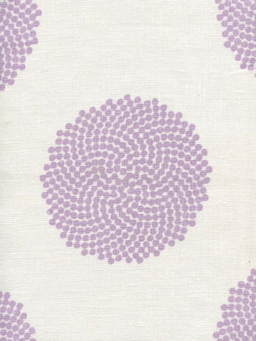 Mystery Lilac on Ivory fabric by Home Couture