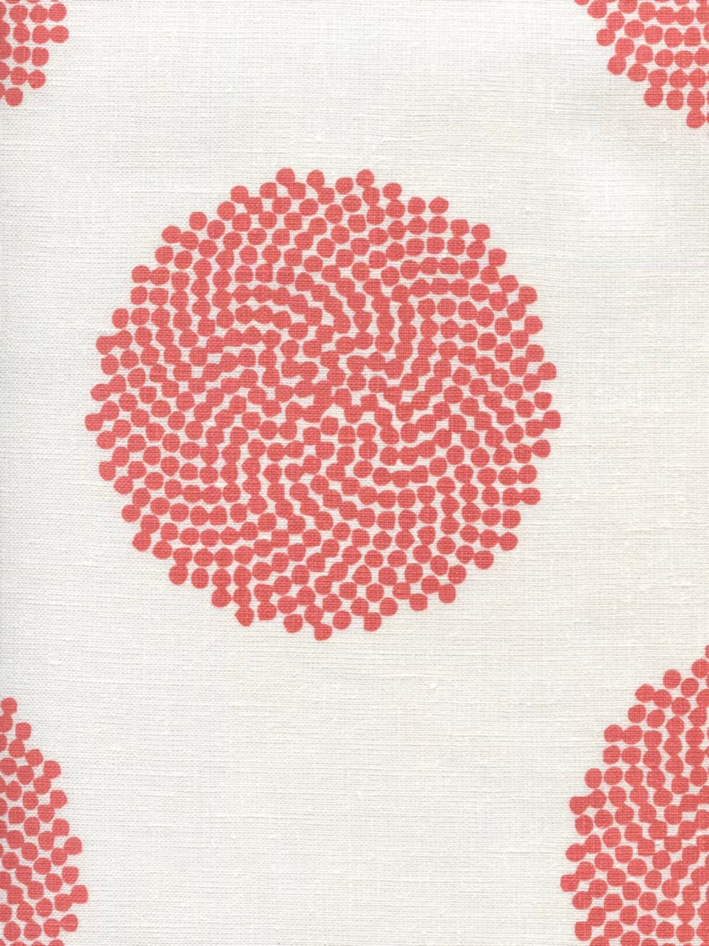 Mystery Coral on Ivory fabric by Home Couture