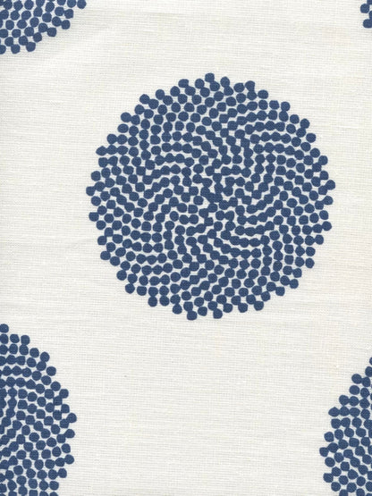 Mystery Navy on Ivory fabric by Home Couture