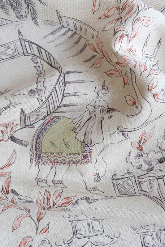 Nabateo fabric by Coordonné in Arena, flat pattern view