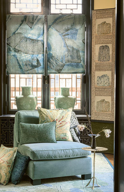 Nagoya Fabric by Pierre Frey shown in a room setting