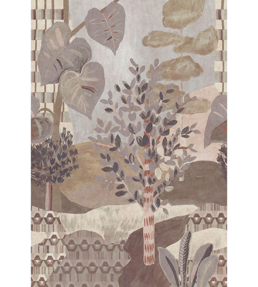 Naiade Metallic Mural by Jannelli&Volpi Grey