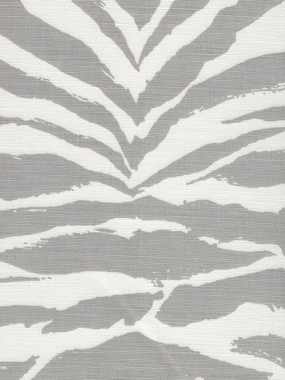 Nairobi Gray on White fabric by China Seas