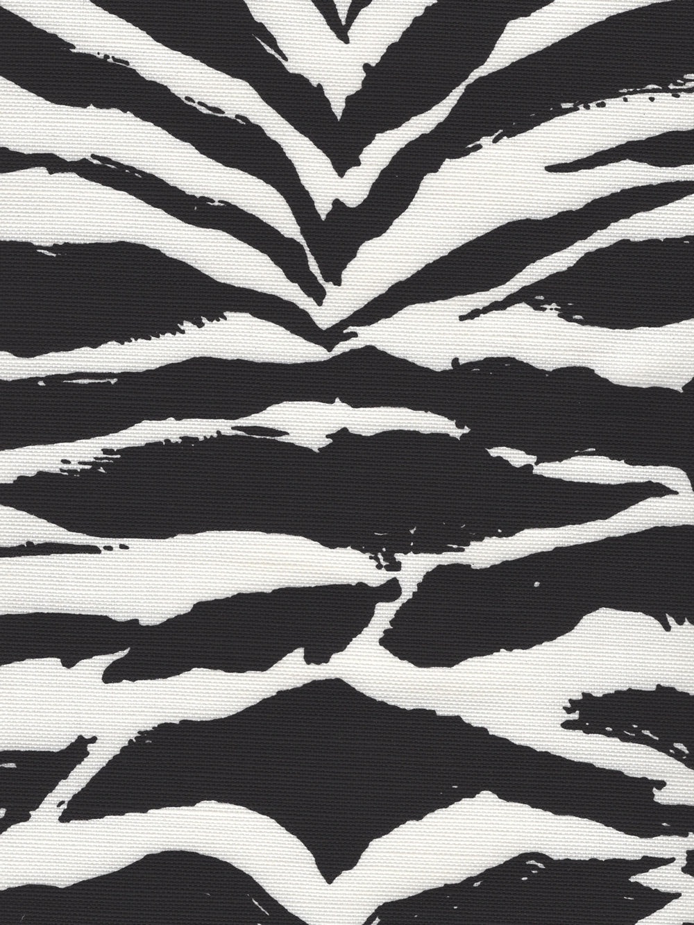 Nairobi Black on White fabric by China Seas