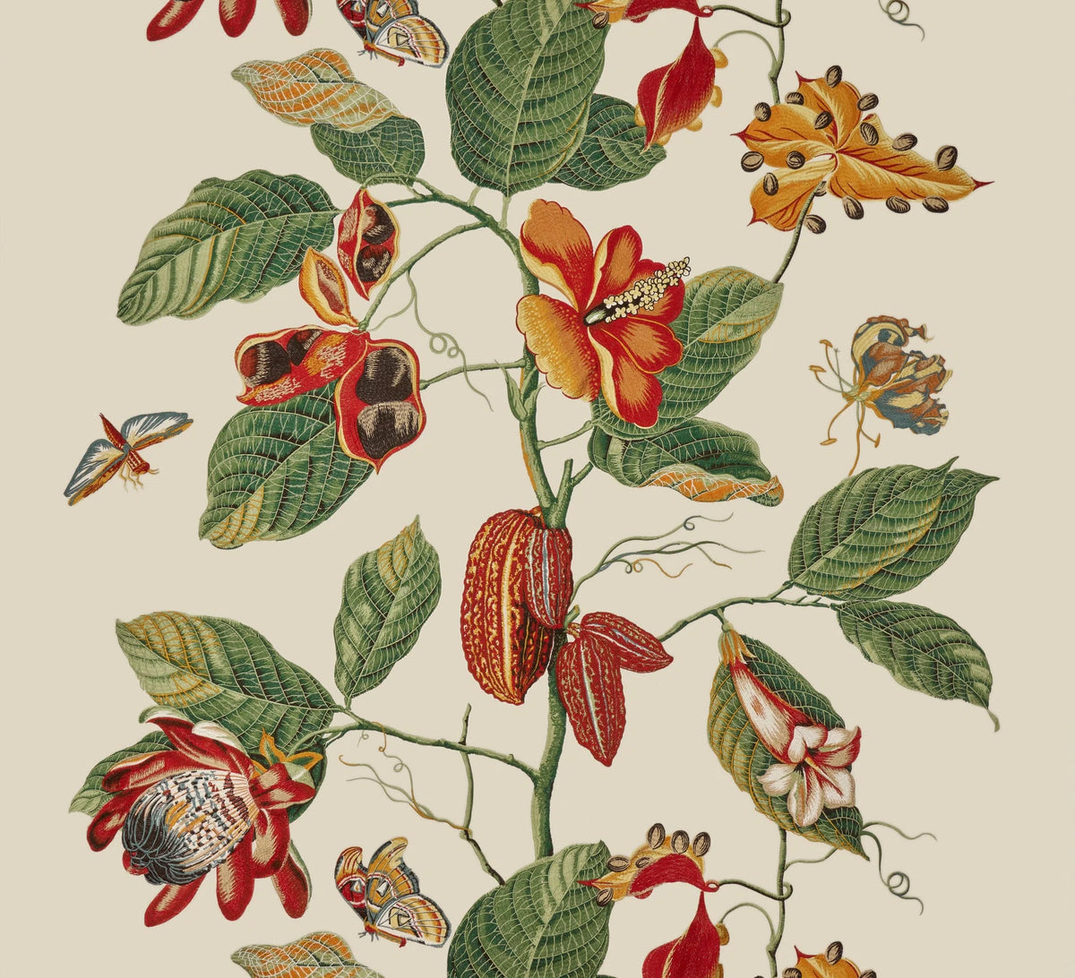 Nakai Broderie Fabric by Pierre Frey in Printemps (O7963001)