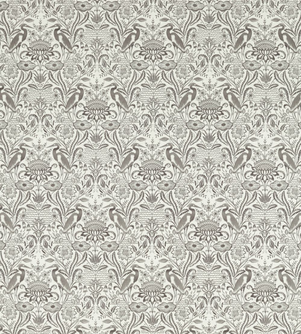 Nakuru Fabric by Clarke & Clarke Charcoal/Linen