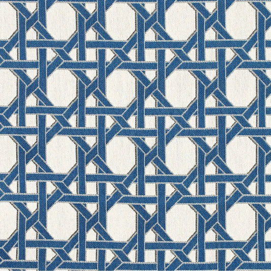 Cannage Californien Outdoor Fabric by Casa Lopez in Celestial Blue