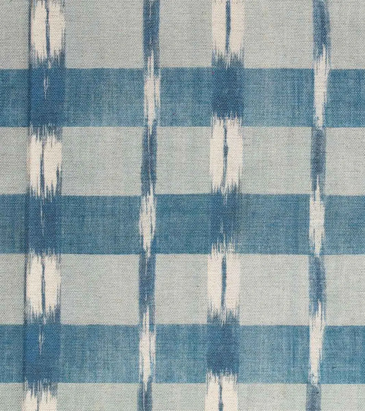 Ikat Outdoor Fabric by Casa Lopez in Indigo Blue