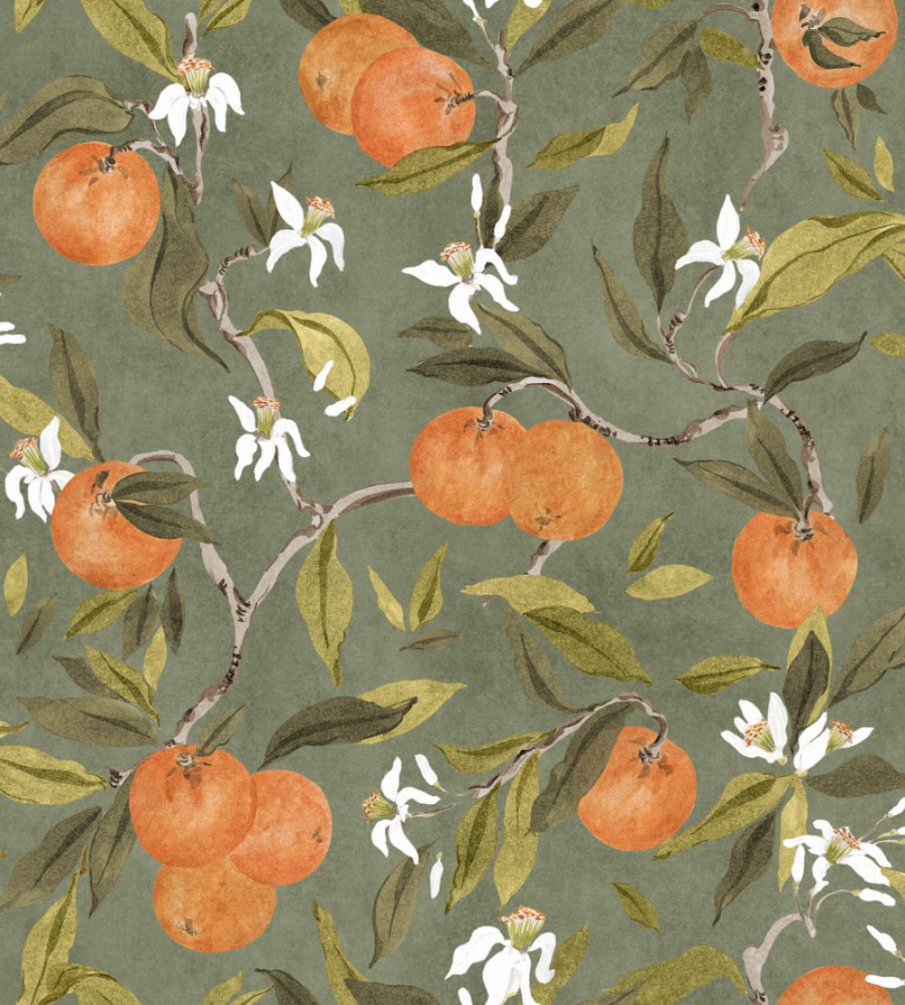 Naranjos Wallpaper by Coordonne Celadon