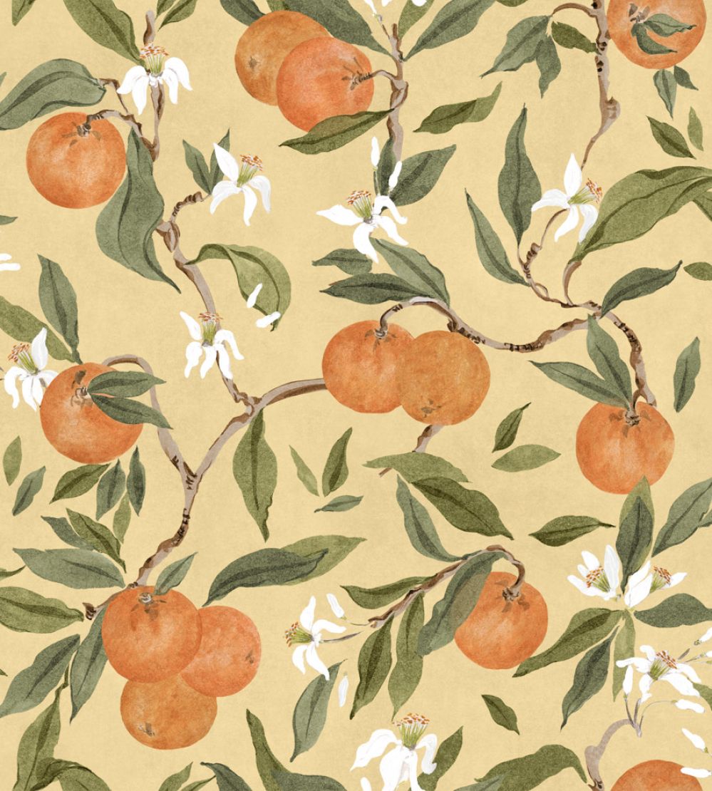 Naranjos Wallpaper by Coordonne Ocre