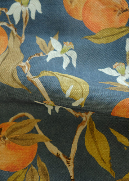 Naranjos fabric by Coordonné in Ultramar, flat pattern view