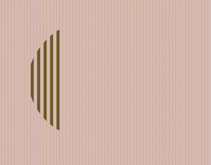Nascondino mural by Coordonné in Gold, flat pattern view