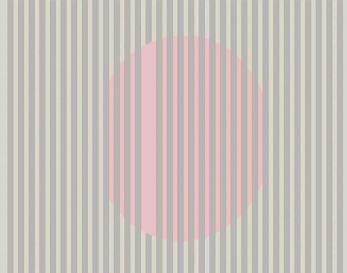 Nascondino mural by Coordonné in Gris, flat pattern view