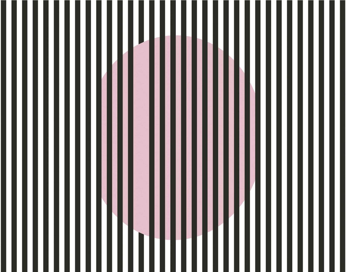 Nascondino mural by Coordonné in Rosa, flat pattern view