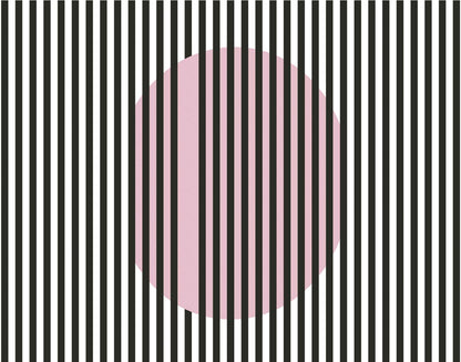 Nascondino mural by Coordonné in Rosa, flat pattern view