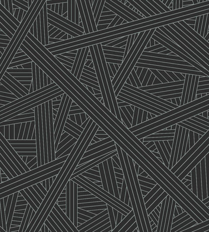 Nastri Wallpaper by Missoni Black