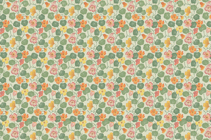 Nasturtium Green mural by Hovia