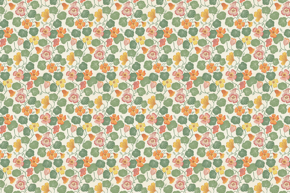 Nasturtium Neutral mural by Hovia
