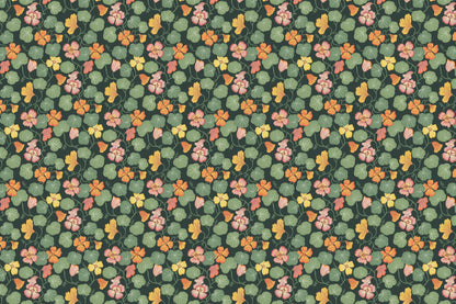 Nasturtium Dark mural by Hovia