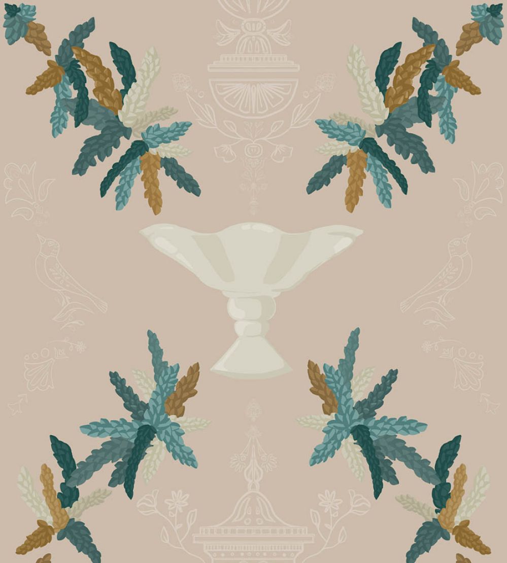 Neorococo Wallpaper by Coordonne Beige