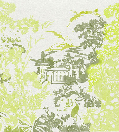 Neotapestry Mural by Coordonne Lime