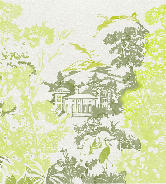 Neotapestry Mural by Coordonne Lime